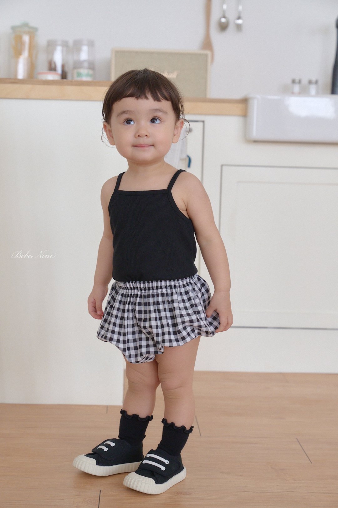 ☀️預訂 韓國直送☀️🇰🇷Bebenine三色標籤吊帶背心格紋上下套裝