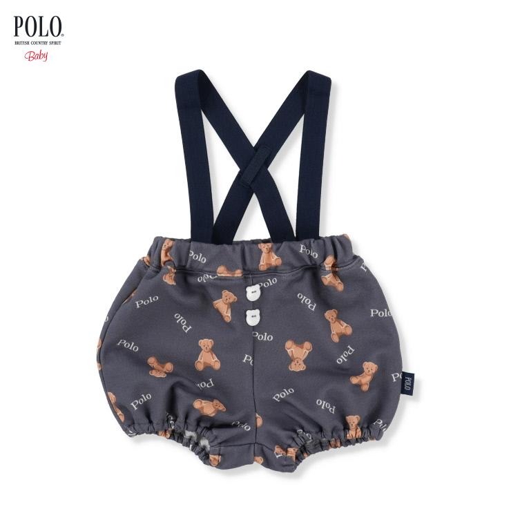 🇯🇵限量預訂 日本直送🇯🇵Polo Baby三色小熊滿印吊帶燈籠褲