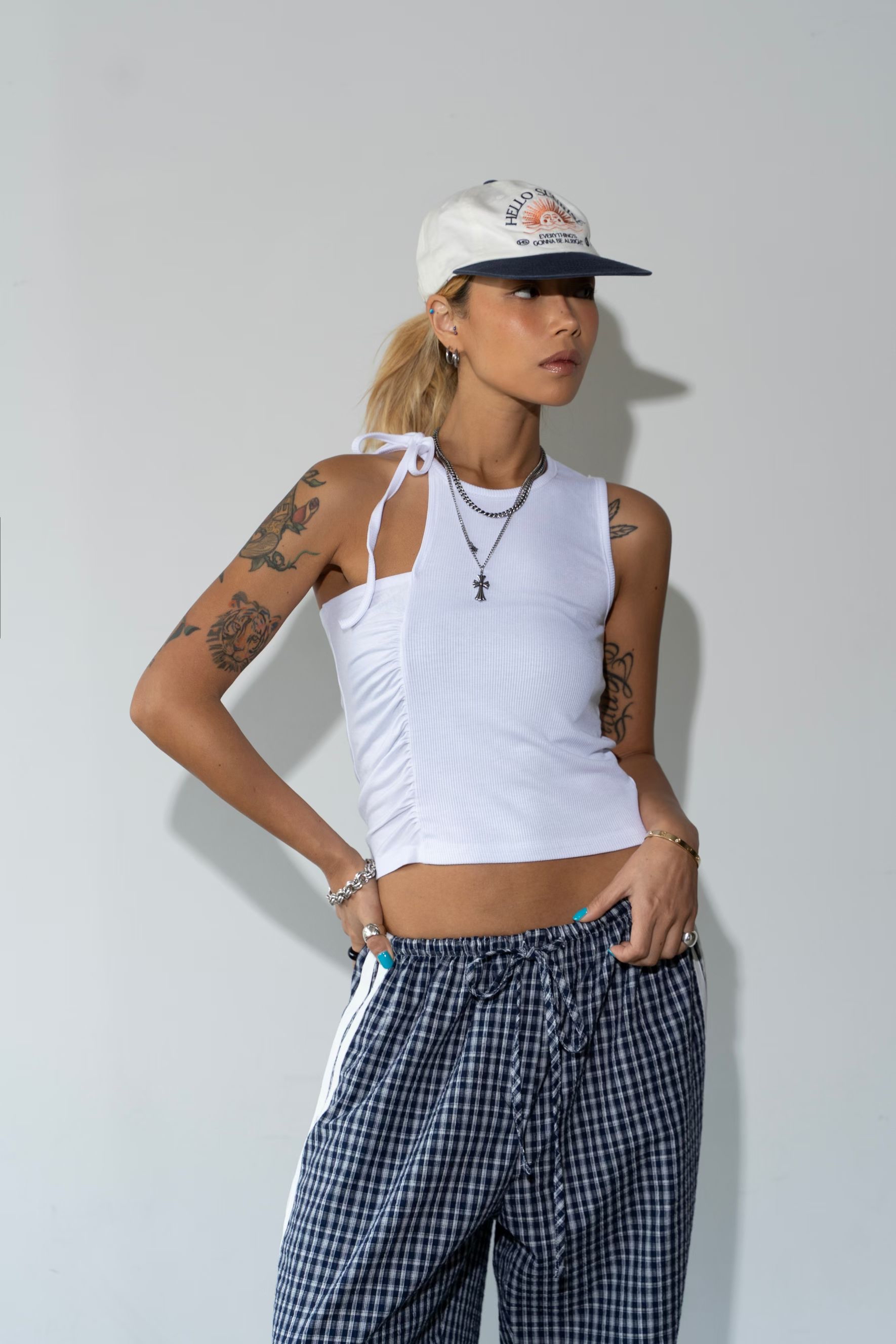 東大門女裝 | Speed rope tank top(White)