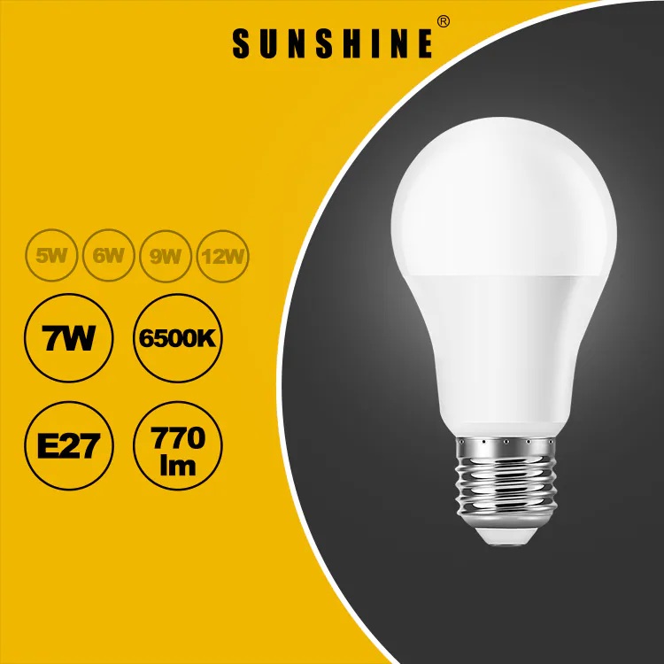LGT-7E/(E27)/LED7W黃/白光球膽
