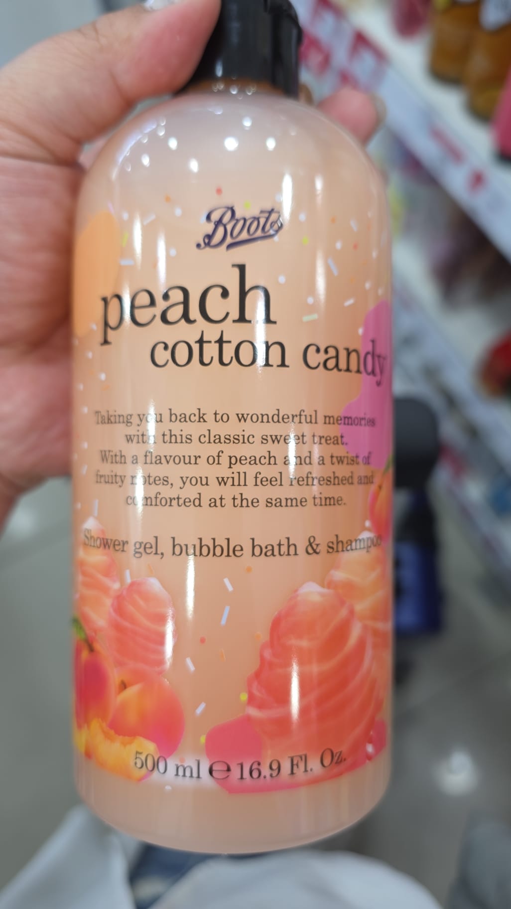 boots shower gel, bubble bath & shampoo 3in1