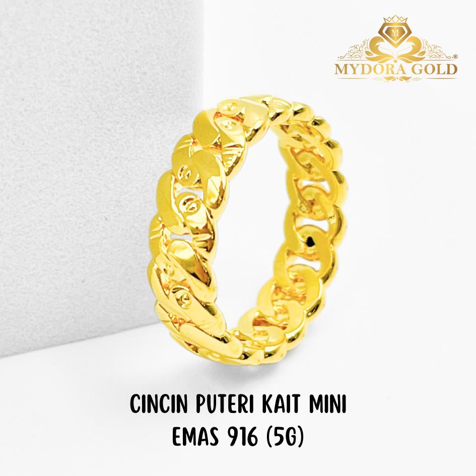 MYDORA Cincin Puteri Kait Mini (5G) l EMAS 916/22K