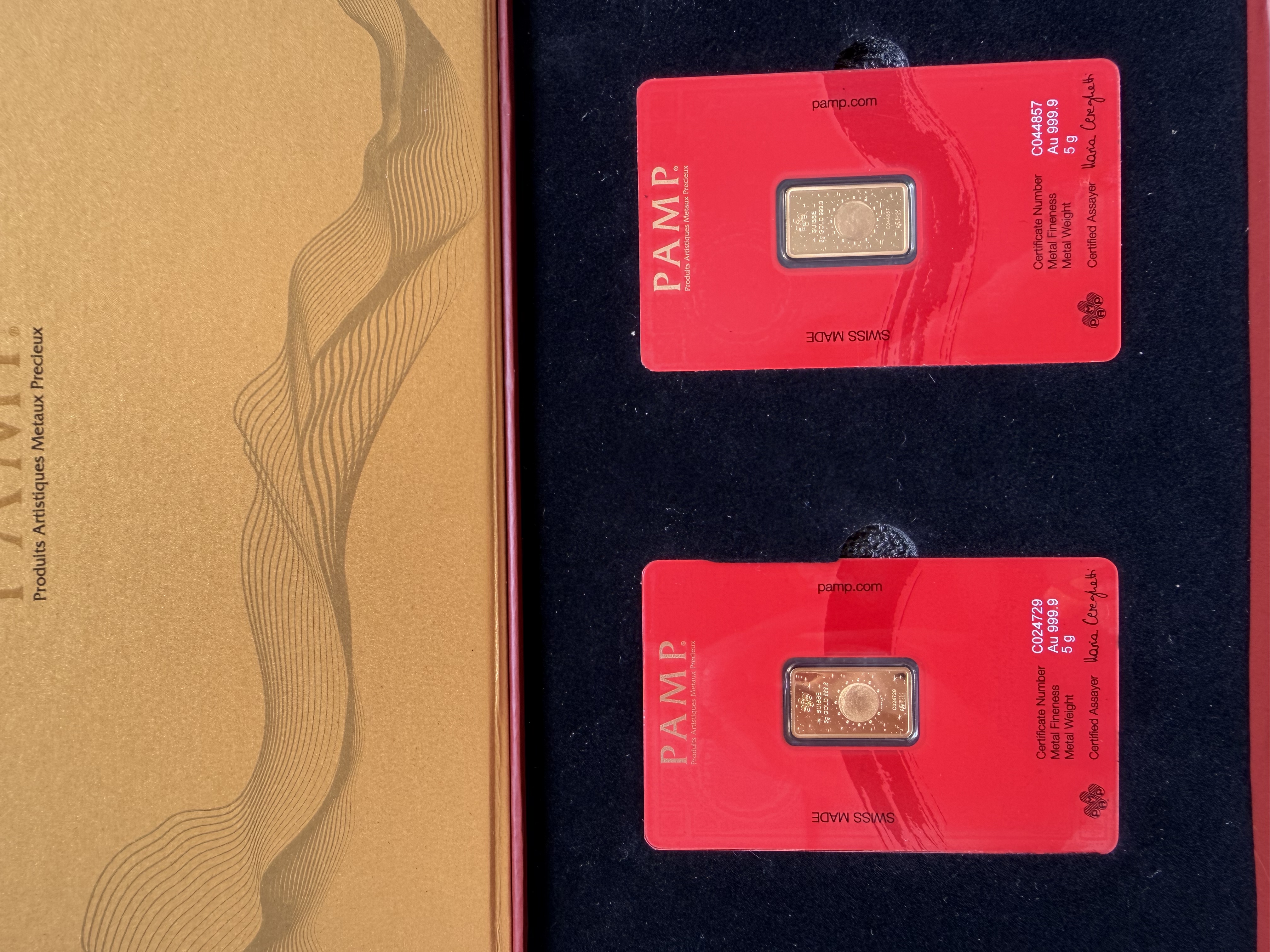 PAMP Lunar Dragon 5g + Horse 5g🇨🇭Swiss Fine Gold Bar Emas 999.9  龙马精神