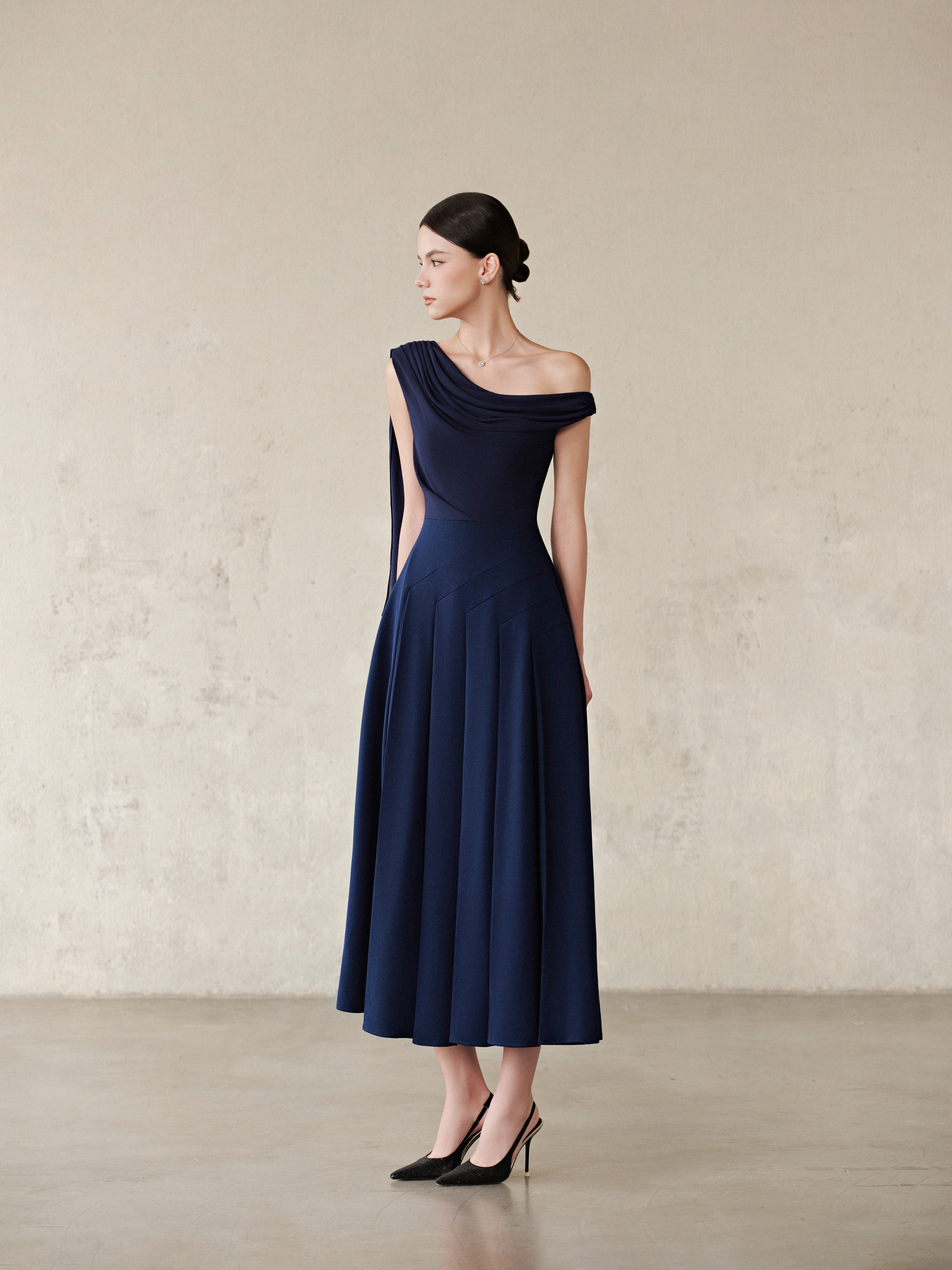 Hazel Dress (Dark Navy)