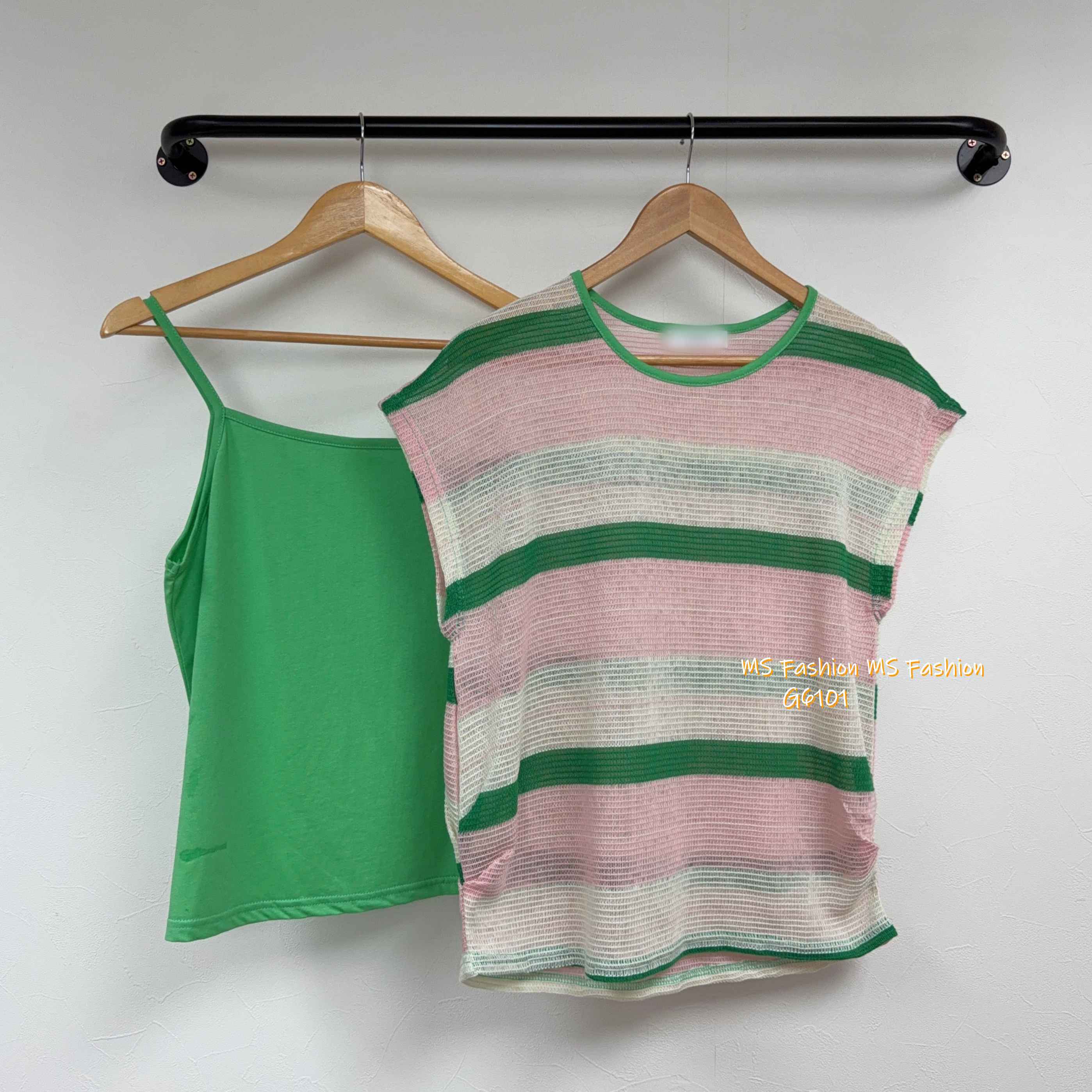 G6101 韓國🇰🇷靚色橫間top set