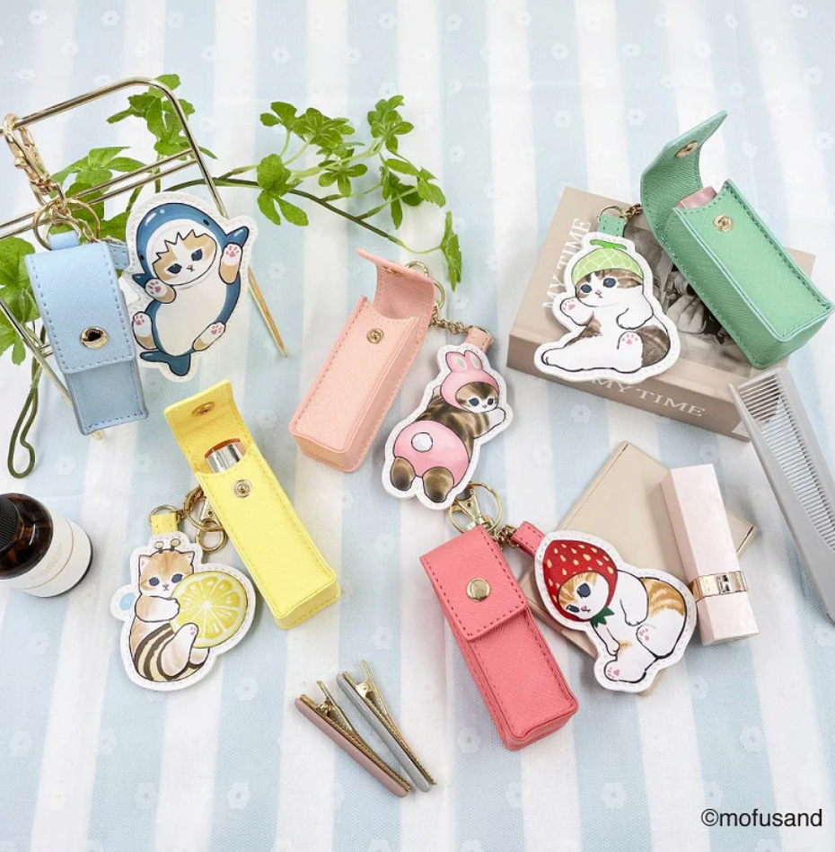 日本Mofusand 皮製唇膏套