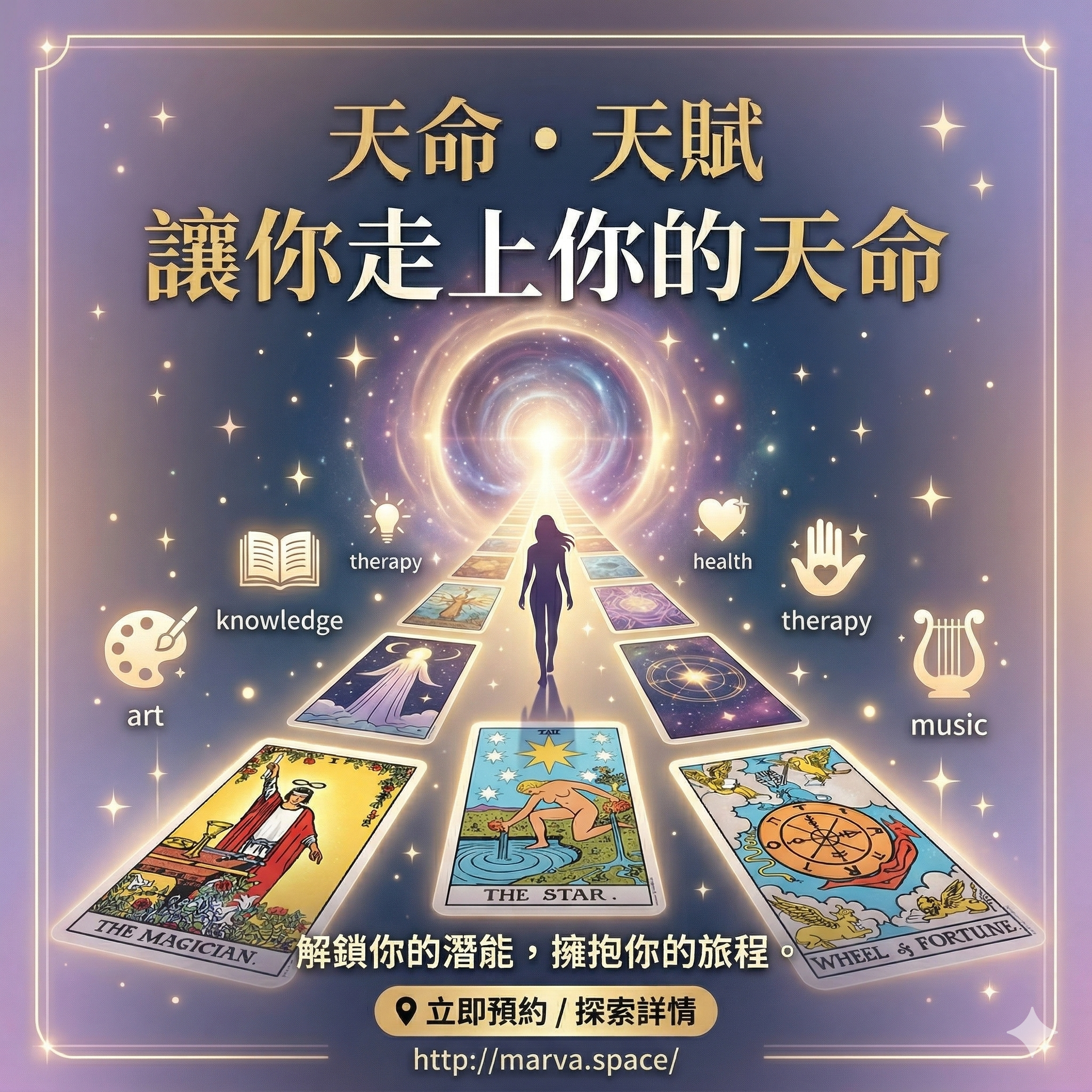 【天命・天賦塔羅】解鎖靈魂藍圖｜探索人生意義與職涯方向（限時優惠 $777）