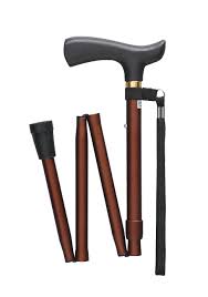 單腳折疊柺杖(啡色)WB3714