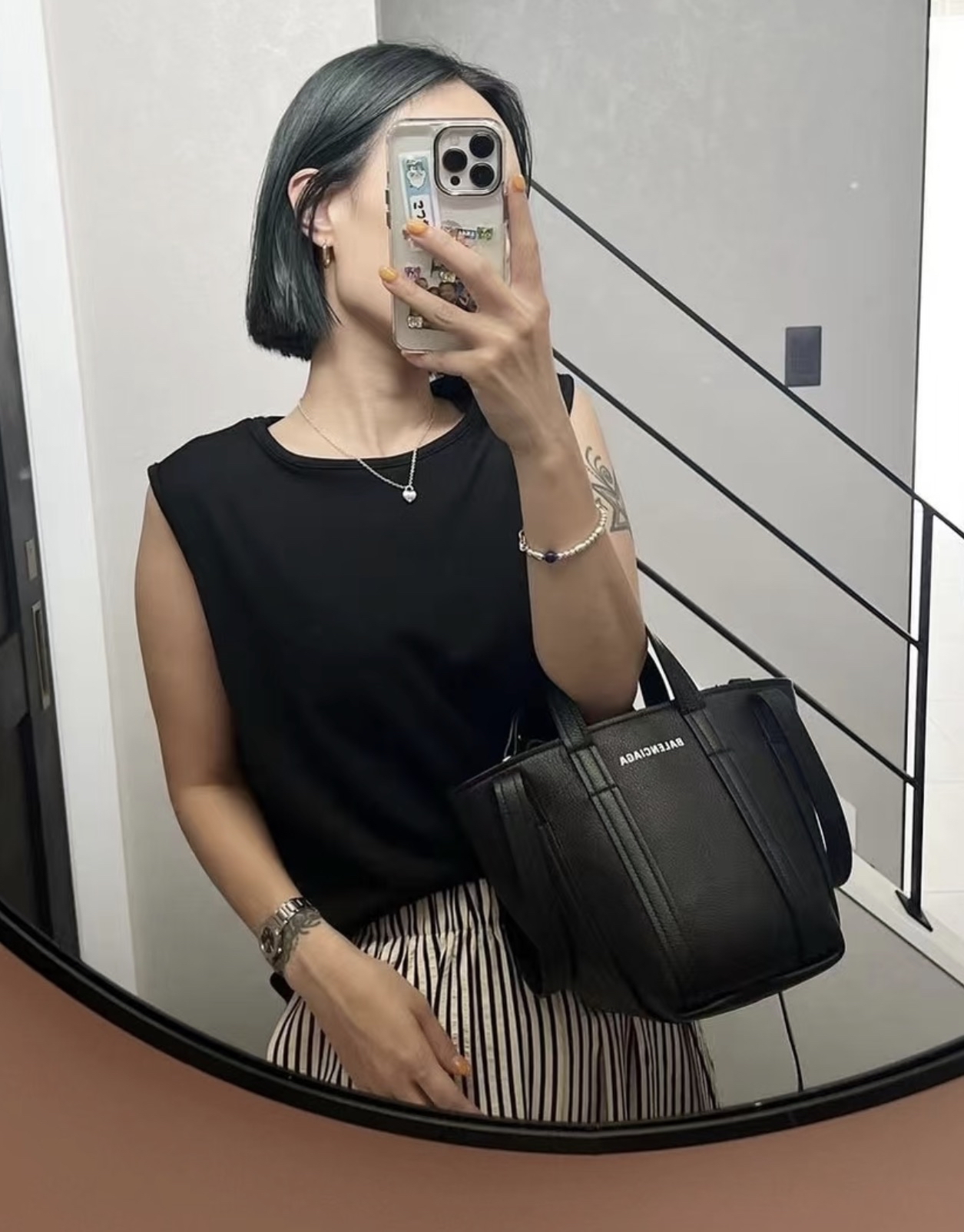 訂貨📮 Balenciaga 黑色 Everyday XS Tote 有肩帶 Size 21x14x26cm