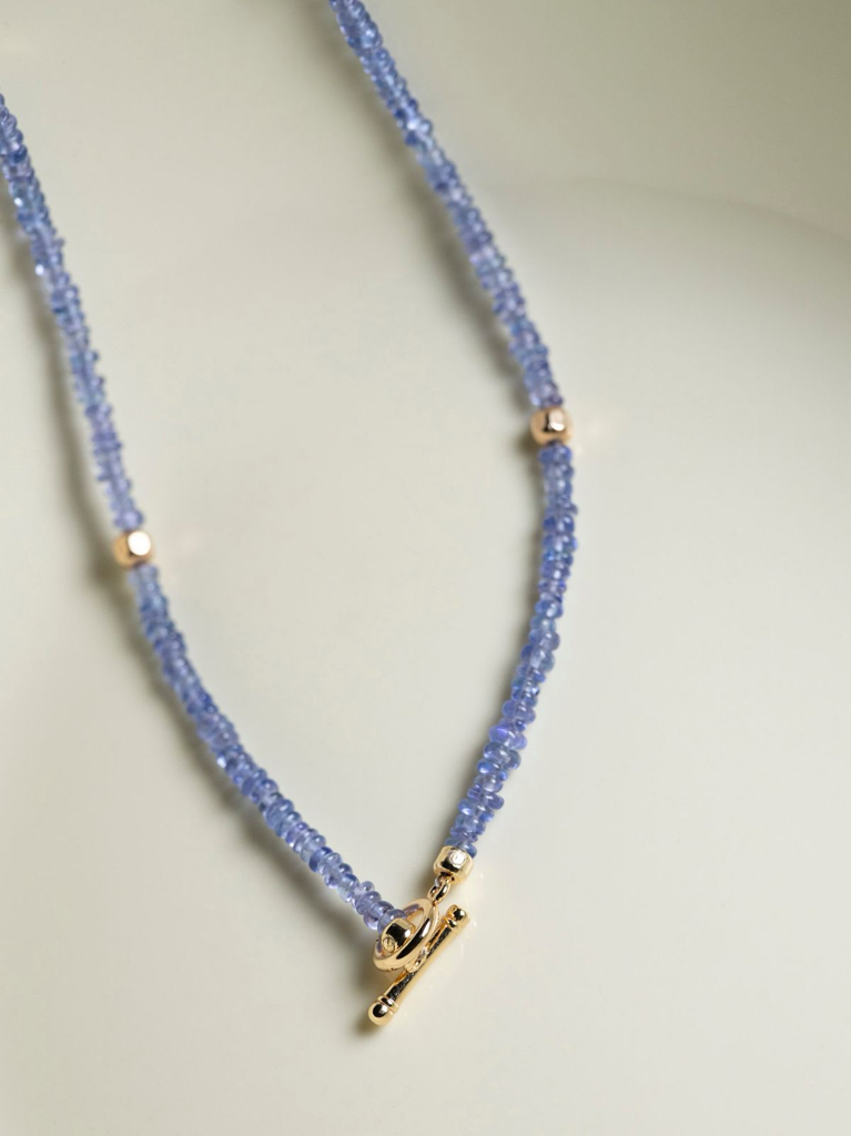 坦桑石鎖骨鏈/頸鏈 - Tanzanite necklace