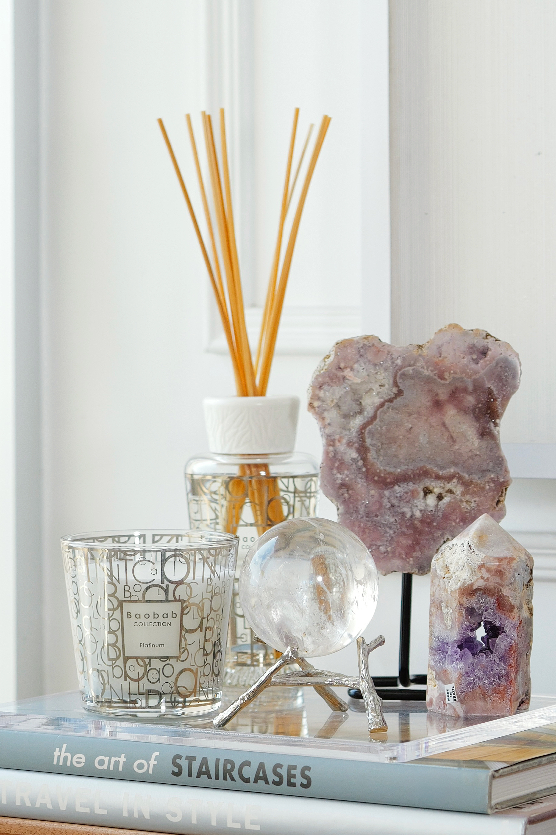 ༒6.95cm白水晶球༒ CQ.6AC5AGA88-RA10*1A8