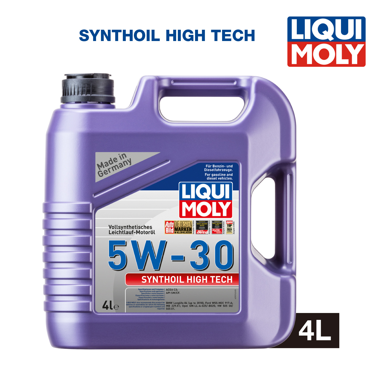 LIQUI MOLY Synthoil High Tech 5W-30 (4L) 機油/潤滑油/偈油【原裝行貨】