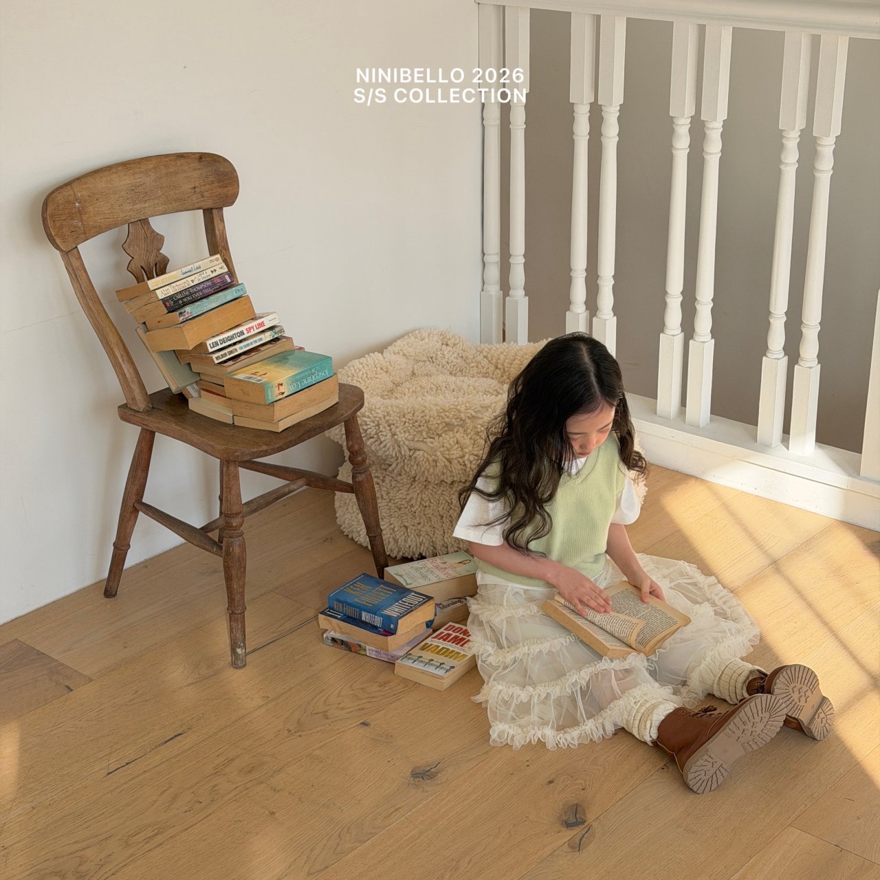 Ninibello | cake skirt (Ivory/Pink M100-110)