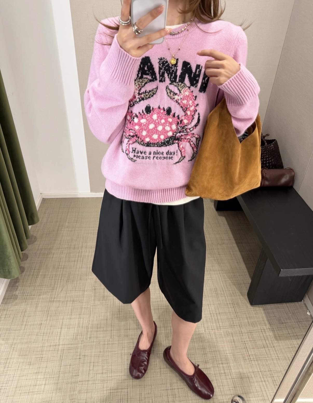 限時優惠 ❤️熱賣款✨新款🆕訂貨🍒GANNI 長袖冷衫  Size XS S M L 