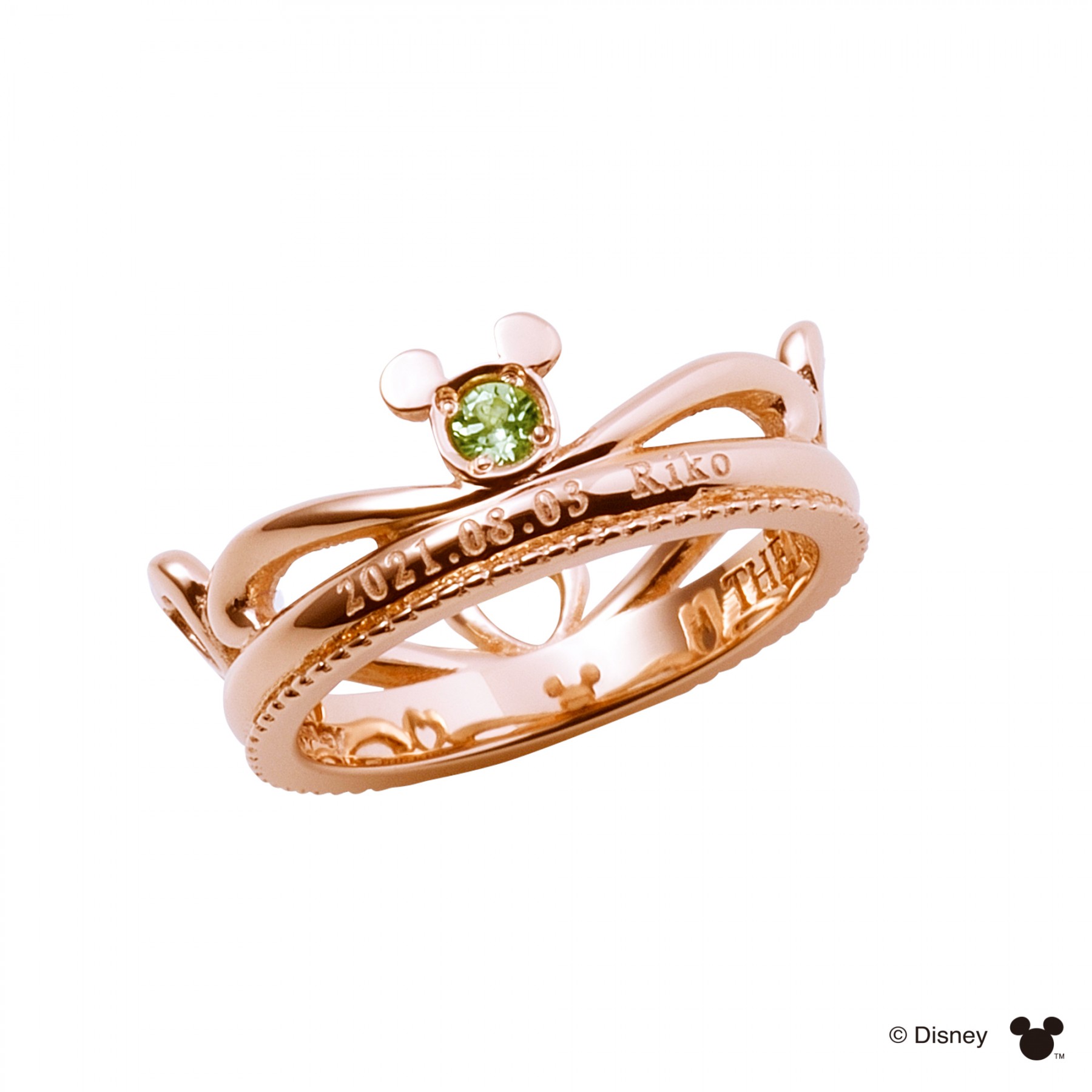 📦訂購 日本限定 The Kiss Disney 迪士尼 Mickey Mouse 米奇老鼠 誕生石皇冠 925銀製頸鏈