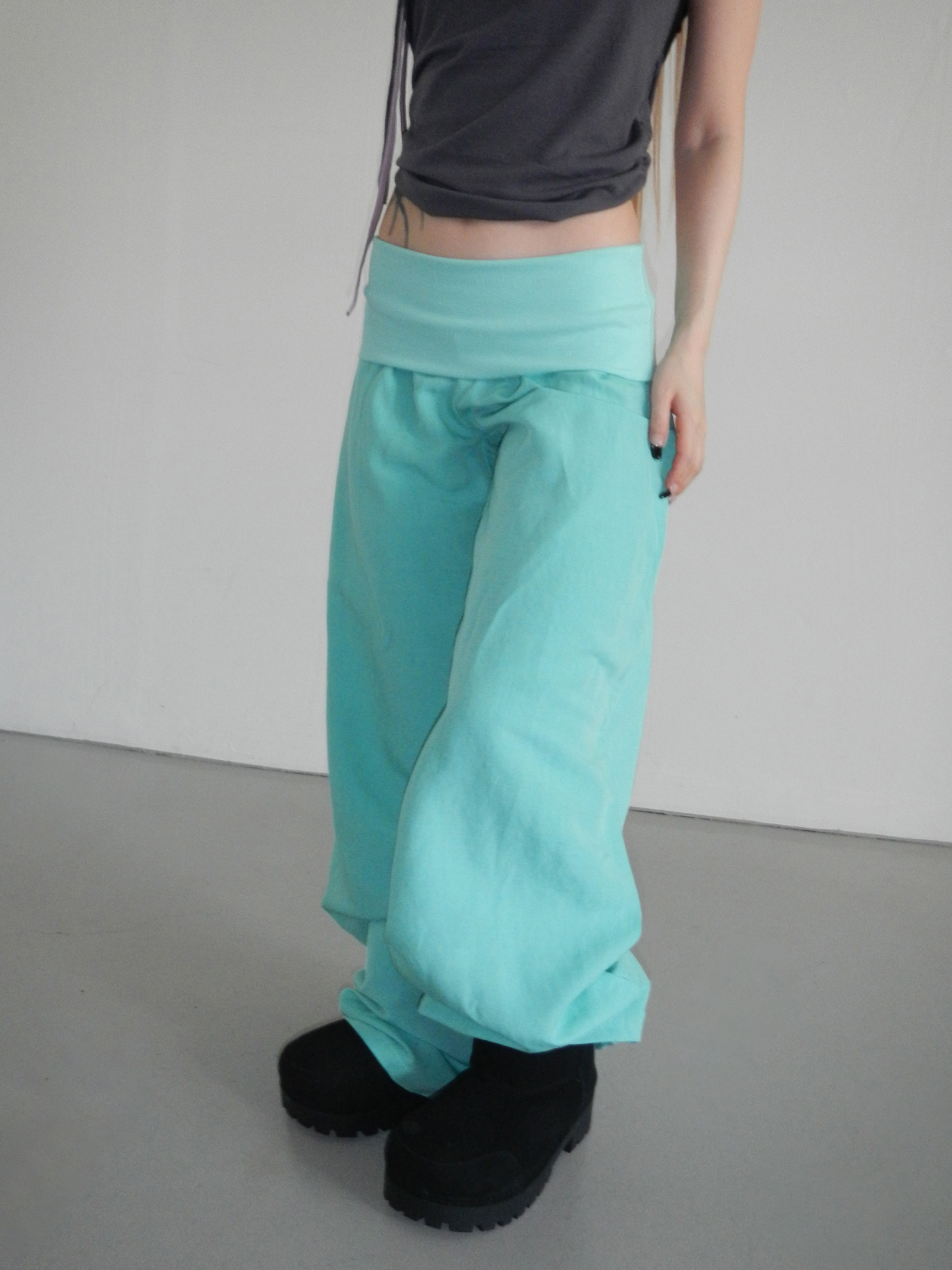 Foldover Wide Leg Pants