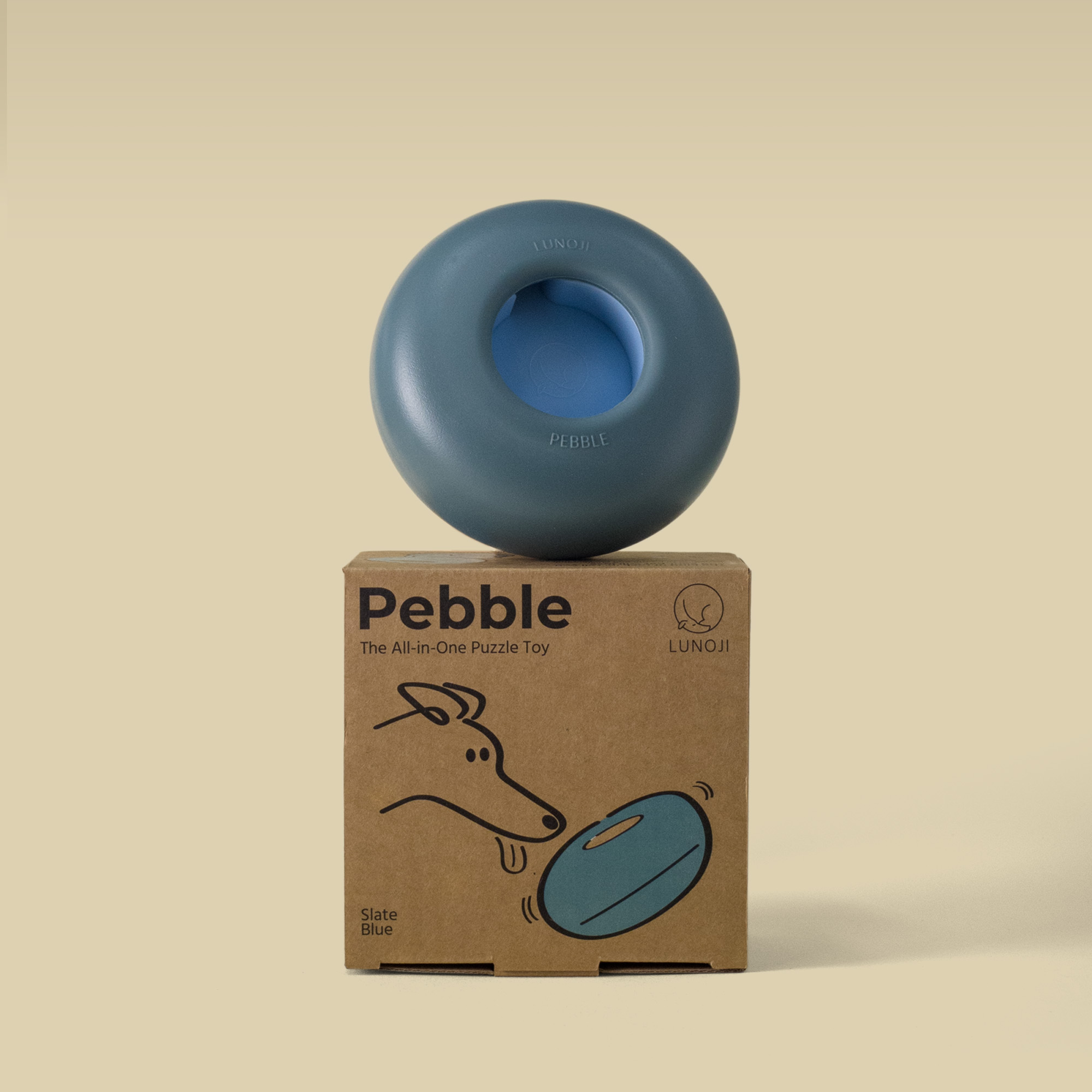 Lunoji｜Pebble 滾滾樂 - 二合一慢食漏食玩具