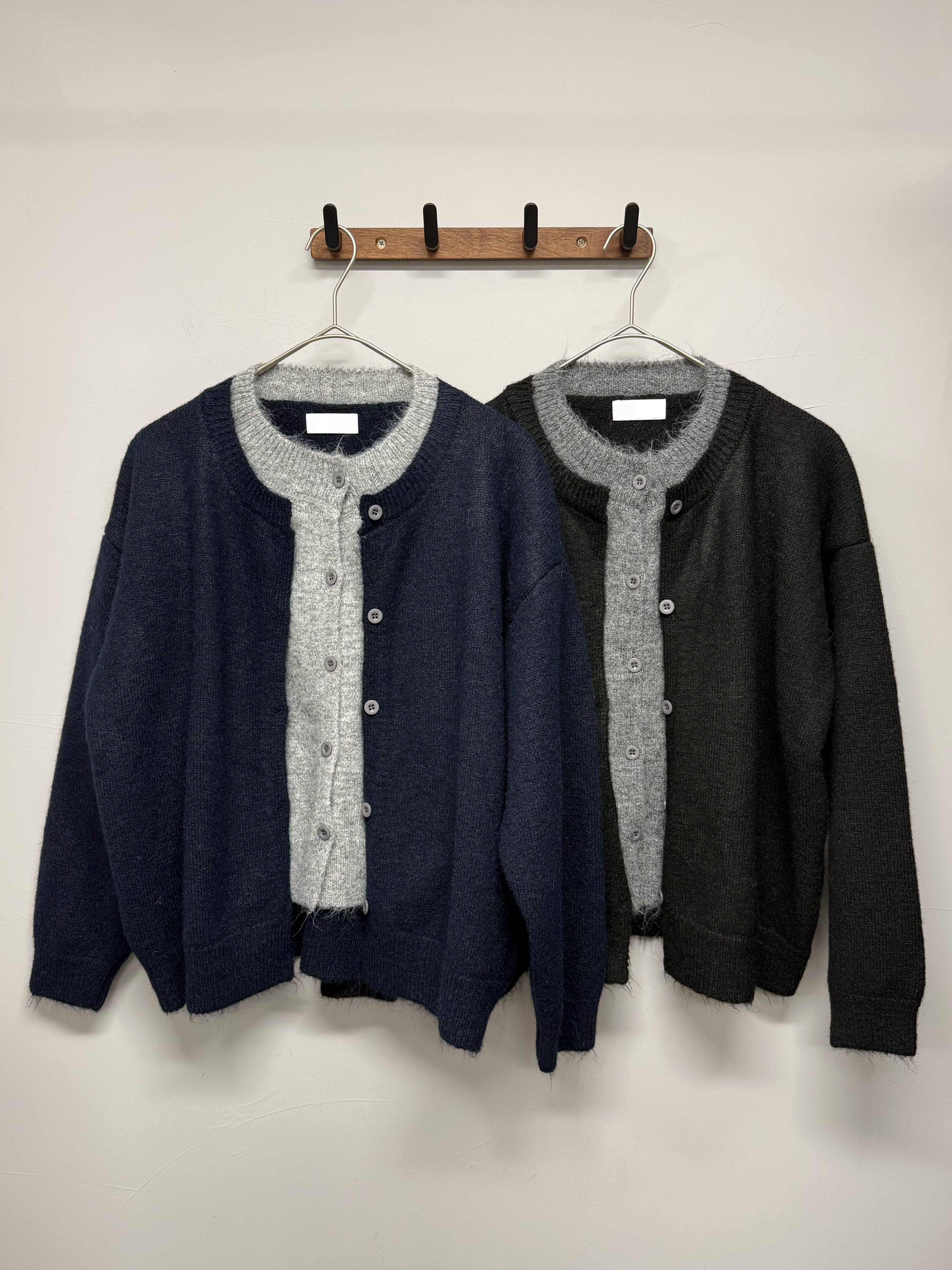 (Unisex)Textured Layer Cardigan #jk34