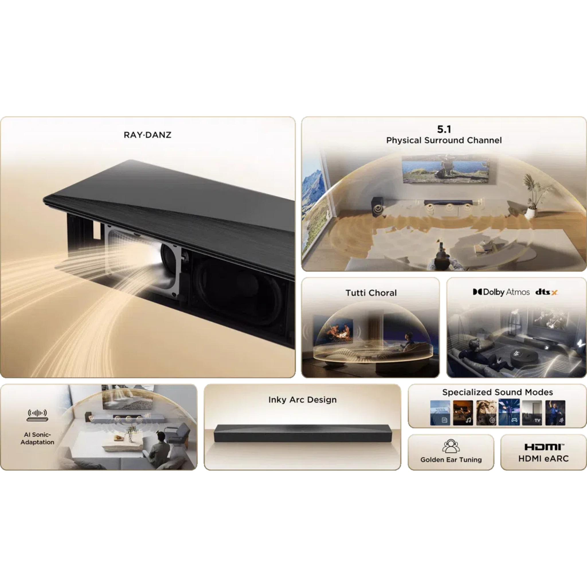 TCL Q65H 5.1Ch Home Theater Soundbar System (Q65H)