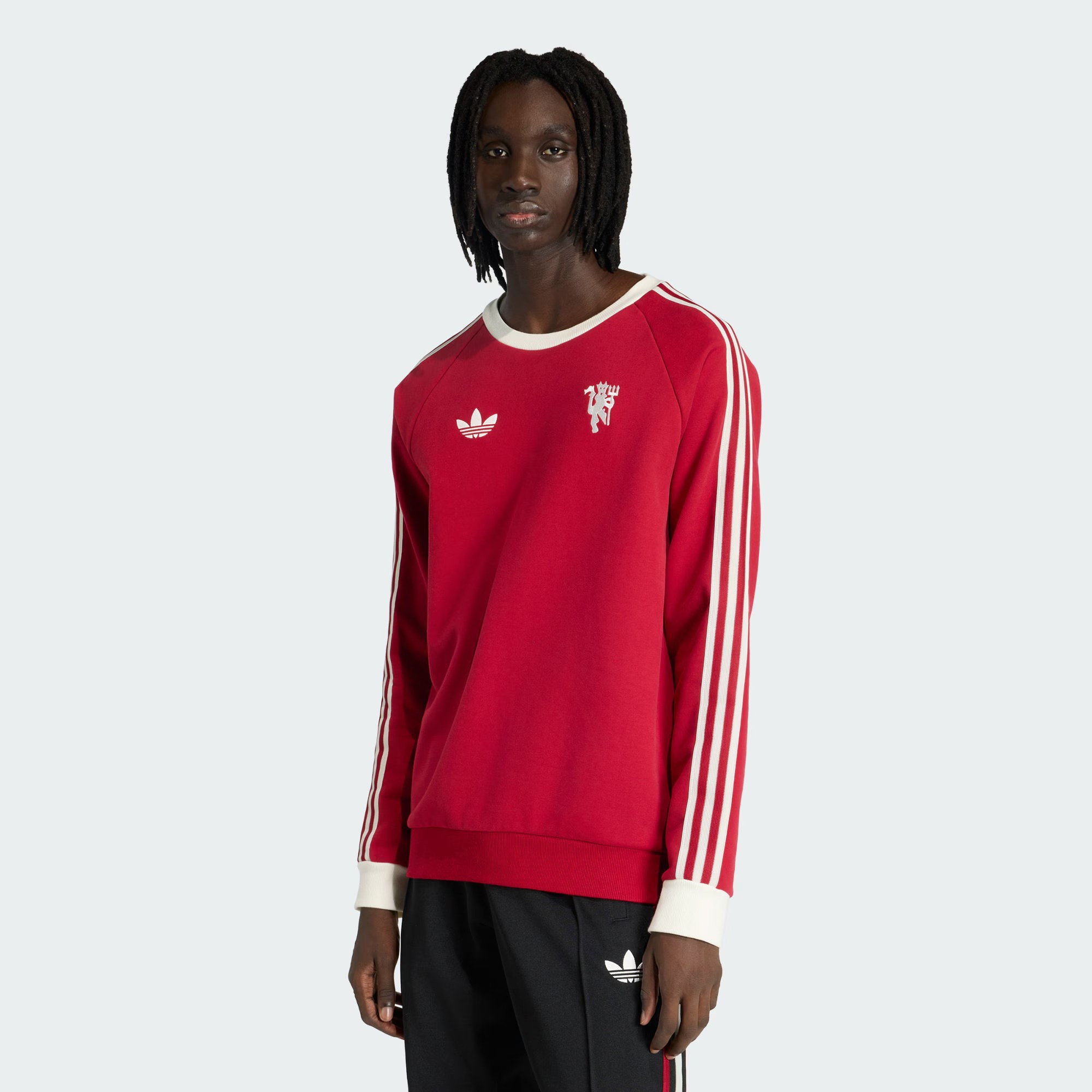 Adidas Manchester United 曼聯休閑文化圓領衛衣 JM5563
