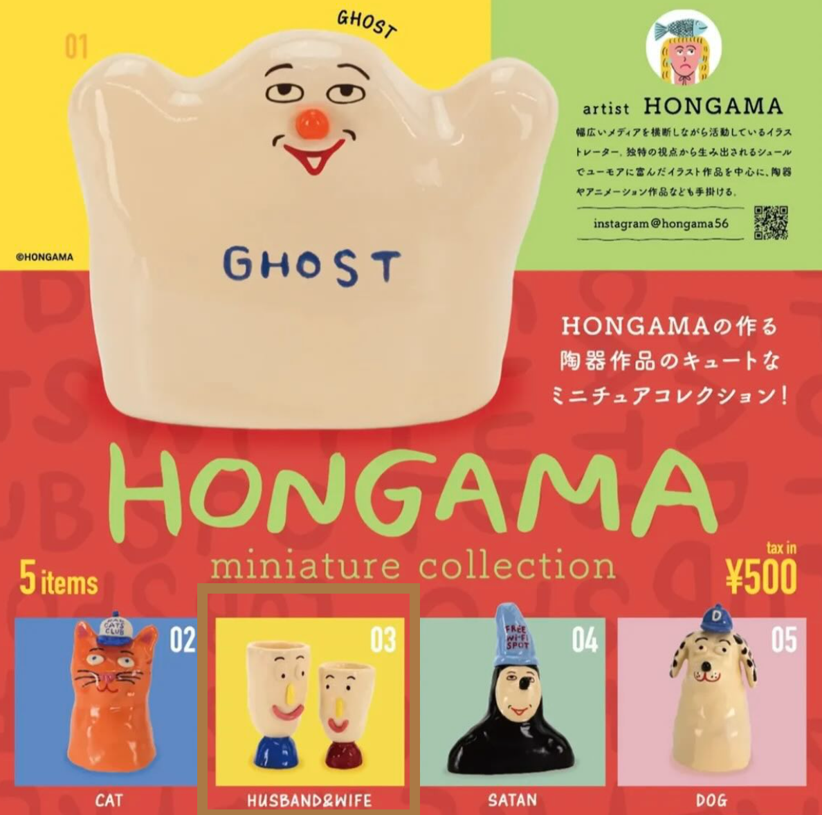 【現貨】日本扭蛋 Kenelephant HONGAMA miniature collection (HUSBAND & WIFE)