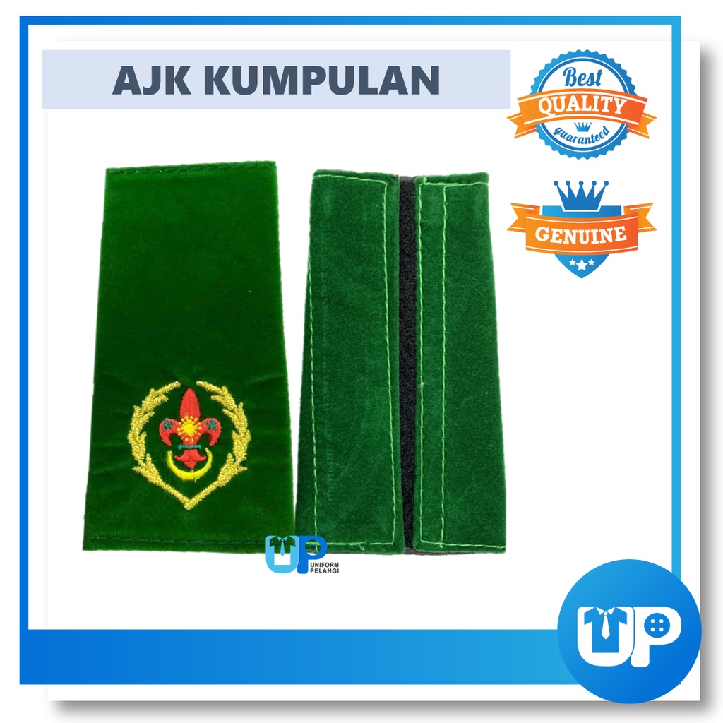 Epolet Pengakap Pemimpin Cikgu Guru Pangkat Kelana Merah Hijau Birutua Kokurikulum Sekolah Scout Teacher Badges