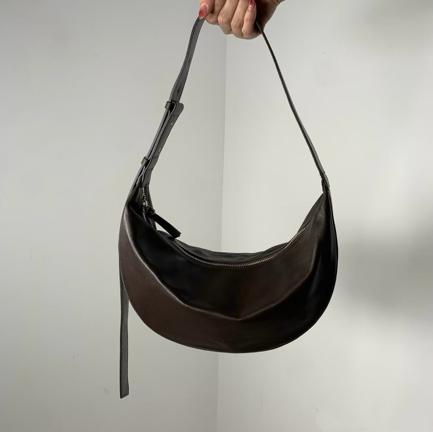 J87兩用月亮皮袋（羊皮）