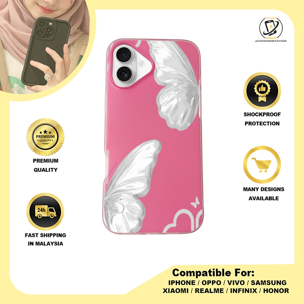 JELLY CASE PHONE FOR IPHONE - DESIGN BUTTERFLY D