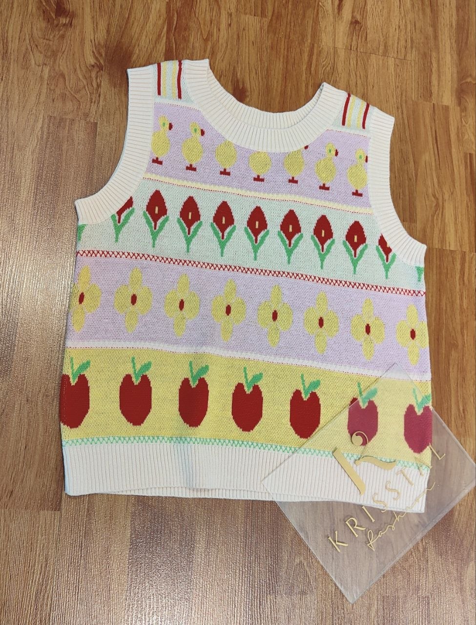 无袖针织上衣 2074