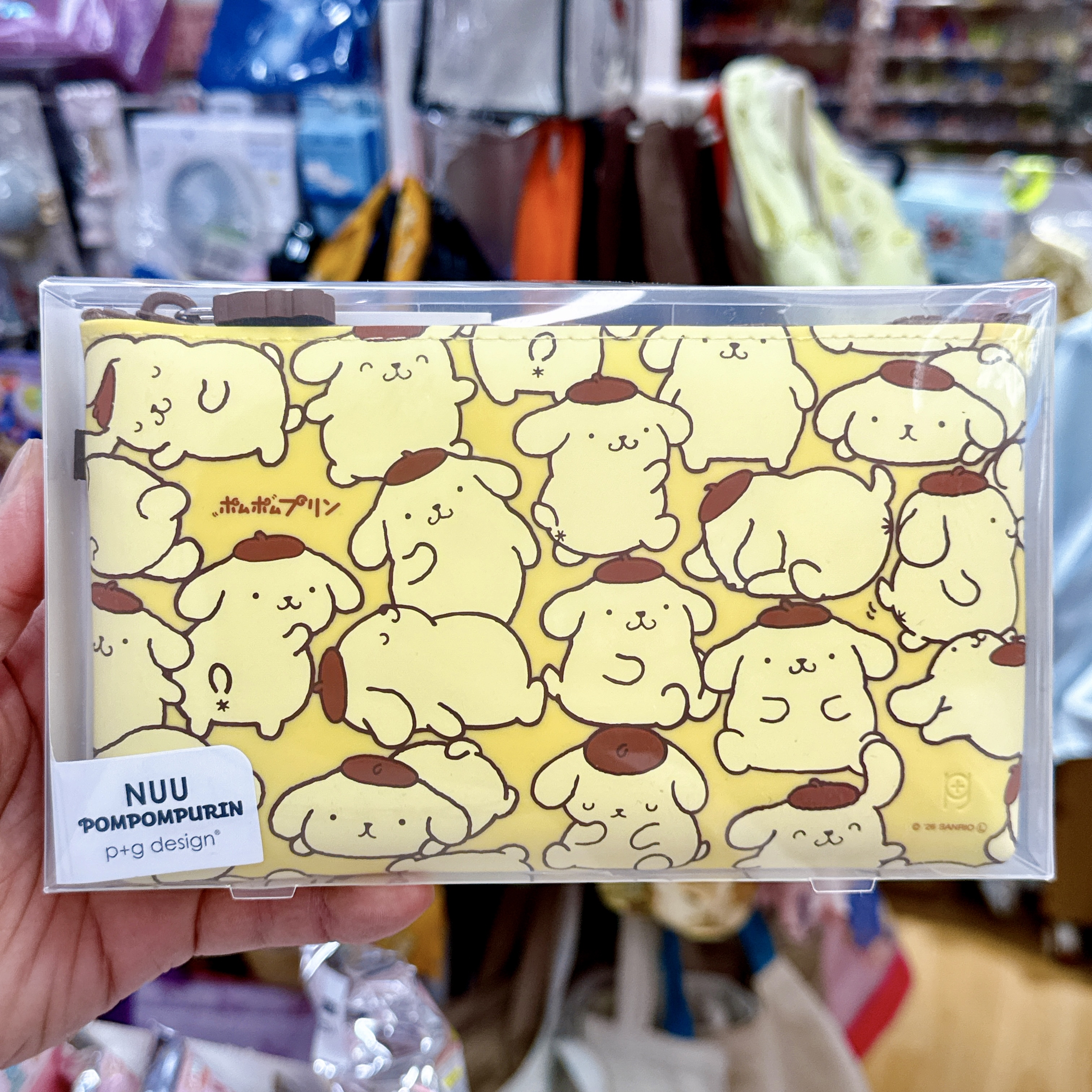日本版Hello Kitty黑皮證件套/布甸狗拉鏈袋