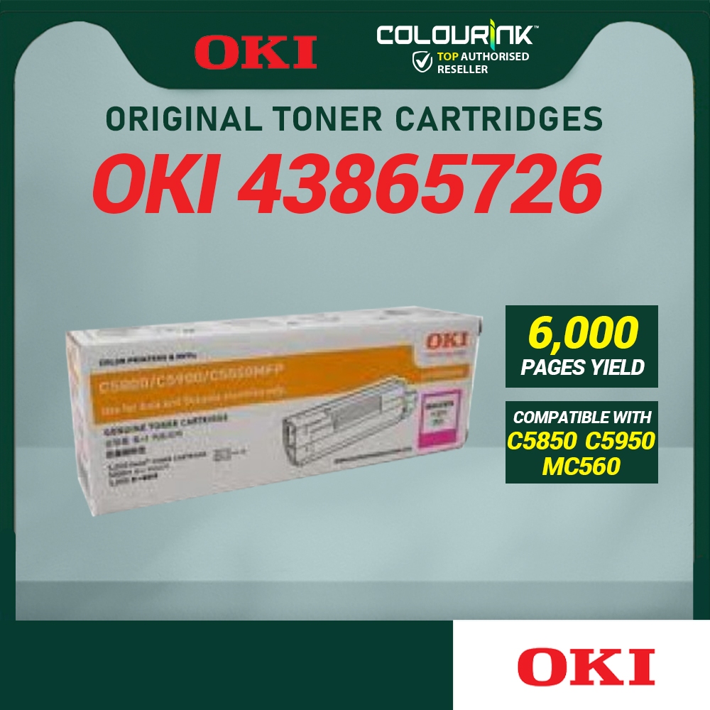 💢CLEAR STOCK 💢OKI Original Toner 43865725 43865726 43865727 43865728 Colour Toner Cartridge for C5850 C5950 MC560