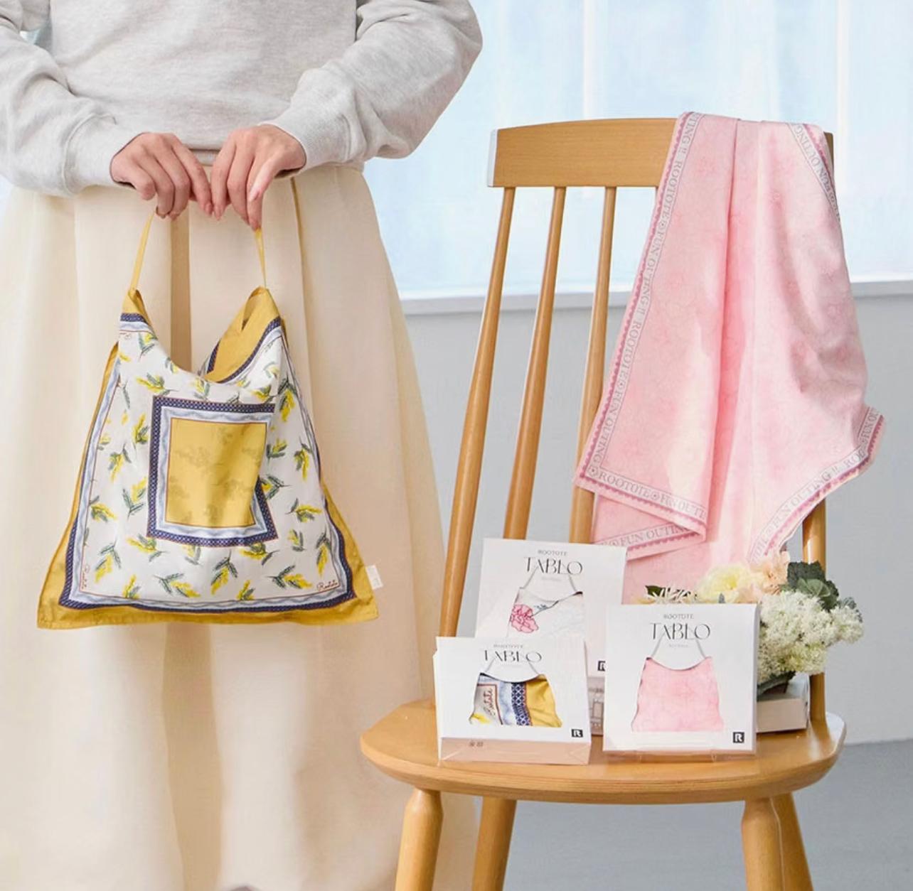 【ROOTOTE】TABLO 32（細Size）超輕量絲巾袋系列（只有康乃馨款式）