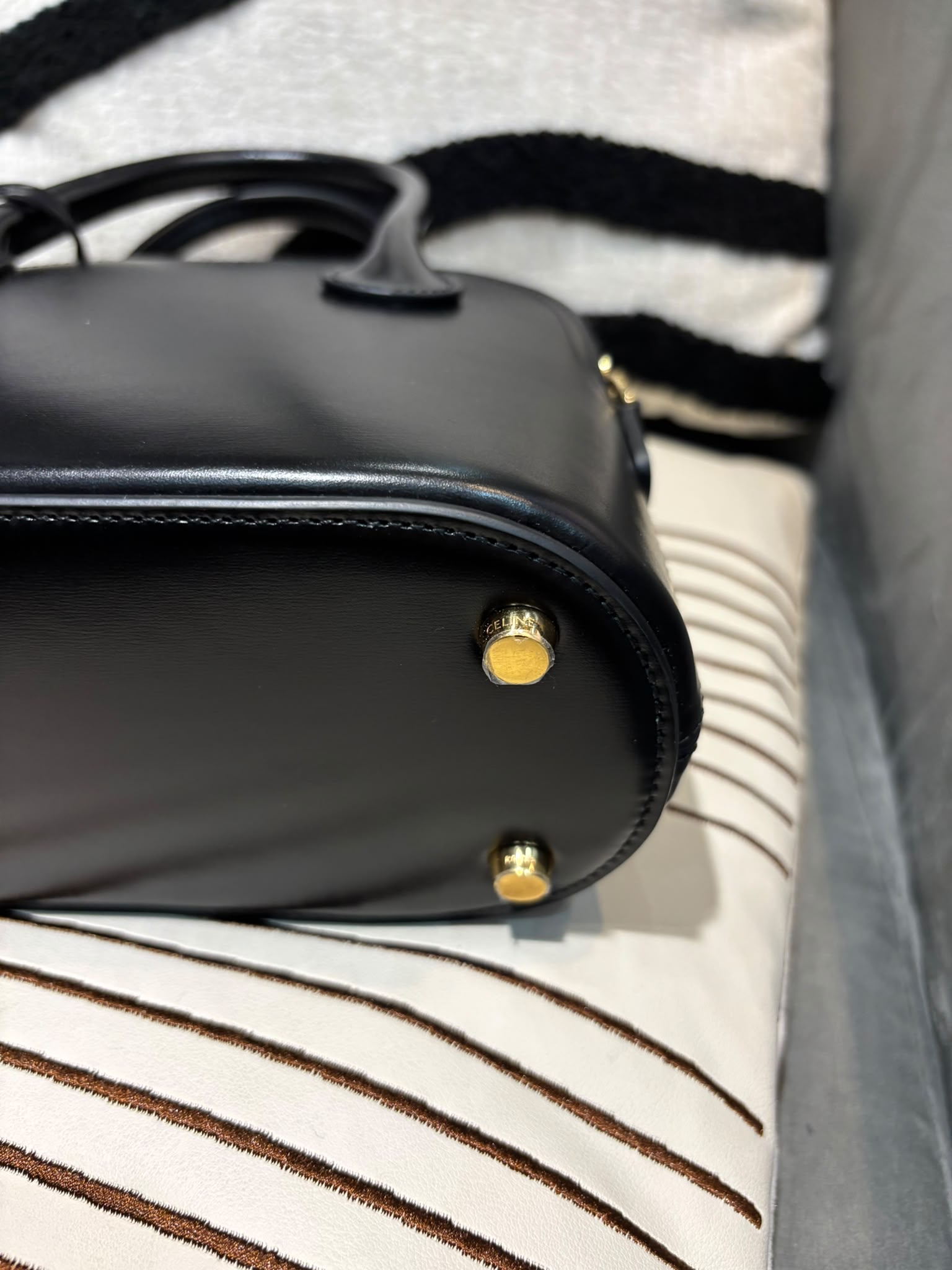 Celine Mini Honorine 黑色亮面小牛皮 2Way Bag 100%Authentic ,98%new ☑️dust bag 