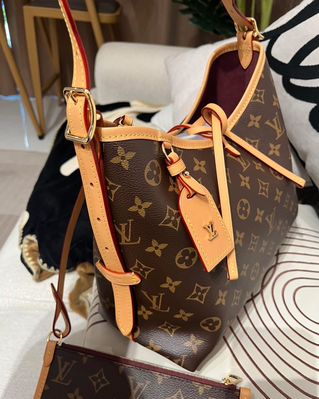 Lv carryall pm M46203 monogram 100%Authentic,99%new ✅pouch ✅dust bag✅box