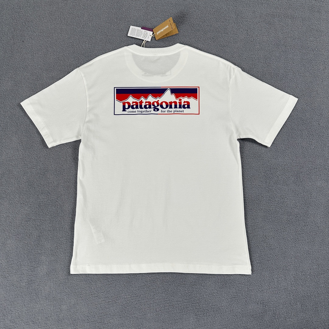 預訂 Pata gonia雙色山脈環保系列Organic短袖Tee