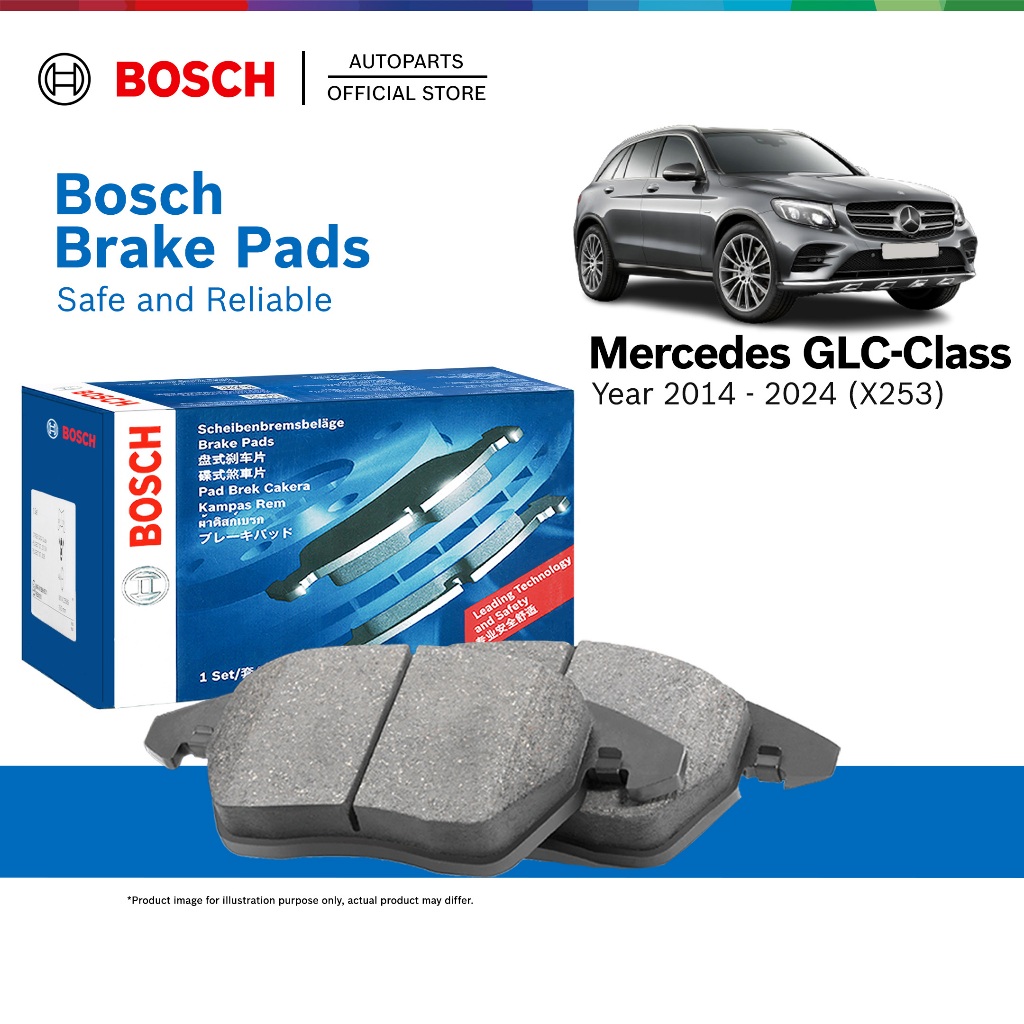 BOSCH Front Brake Pads - Mercedes Benz GLC-Class (X253) GLC200 /GLC250 / GLC300 (year 2015 - present) - 0986424335