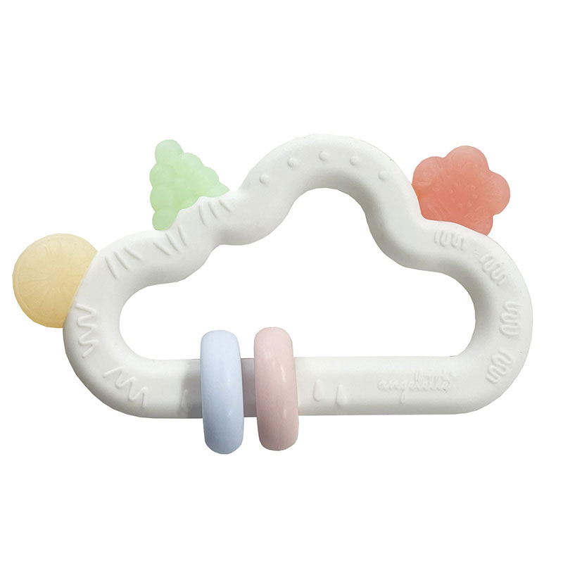 🇯🇵預訂 日本直送🇯🇵Angelette 米白色雲朵造型牙膠環玩具