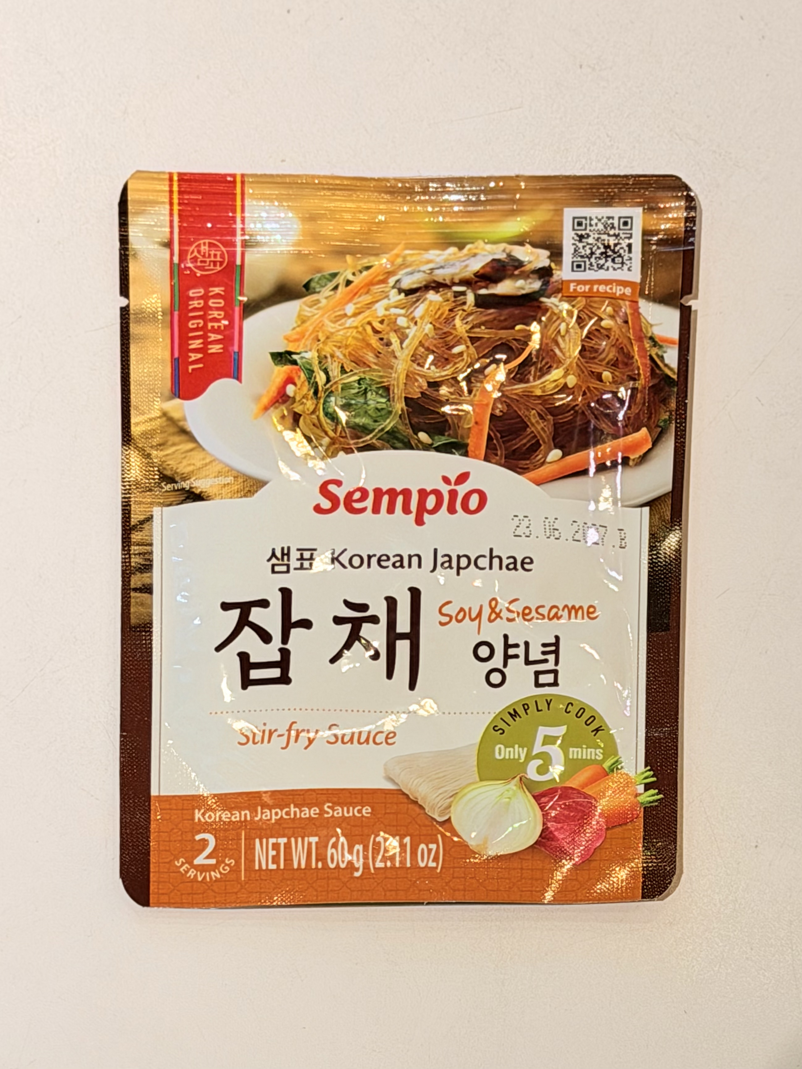 Sempio Korean Japchae 膳府 炒雜菜粉絲醬油芝麻炒60g - 1包