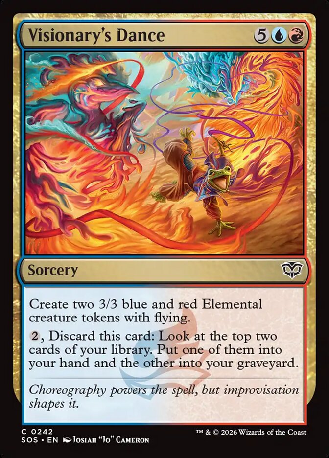 [EN] [Foil] Visionary's Dance [SOS-242] C