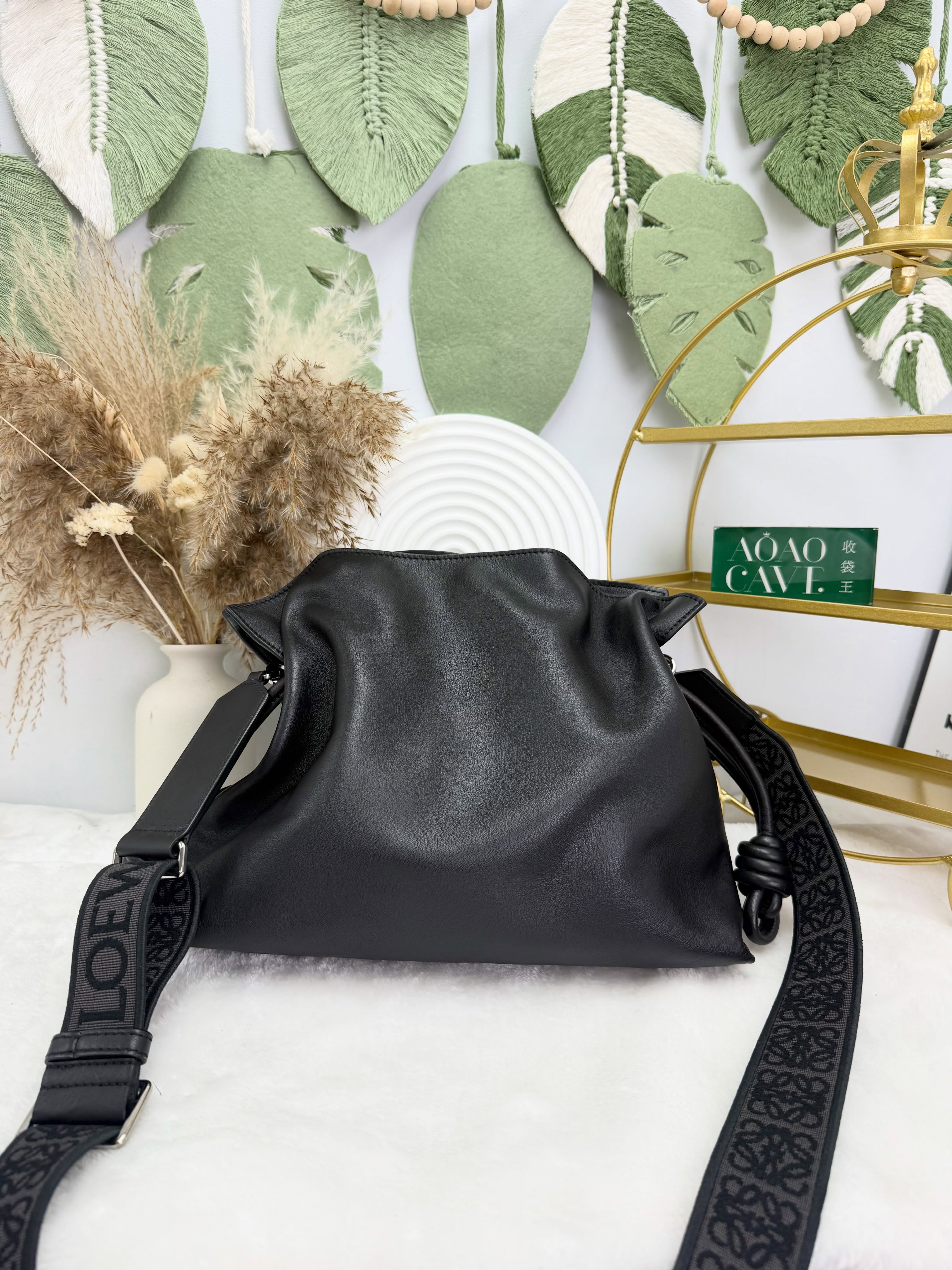 Loewe👜 PRE OWNED 🛍️黑色福袋 升級原裝肩帶 🖤 
