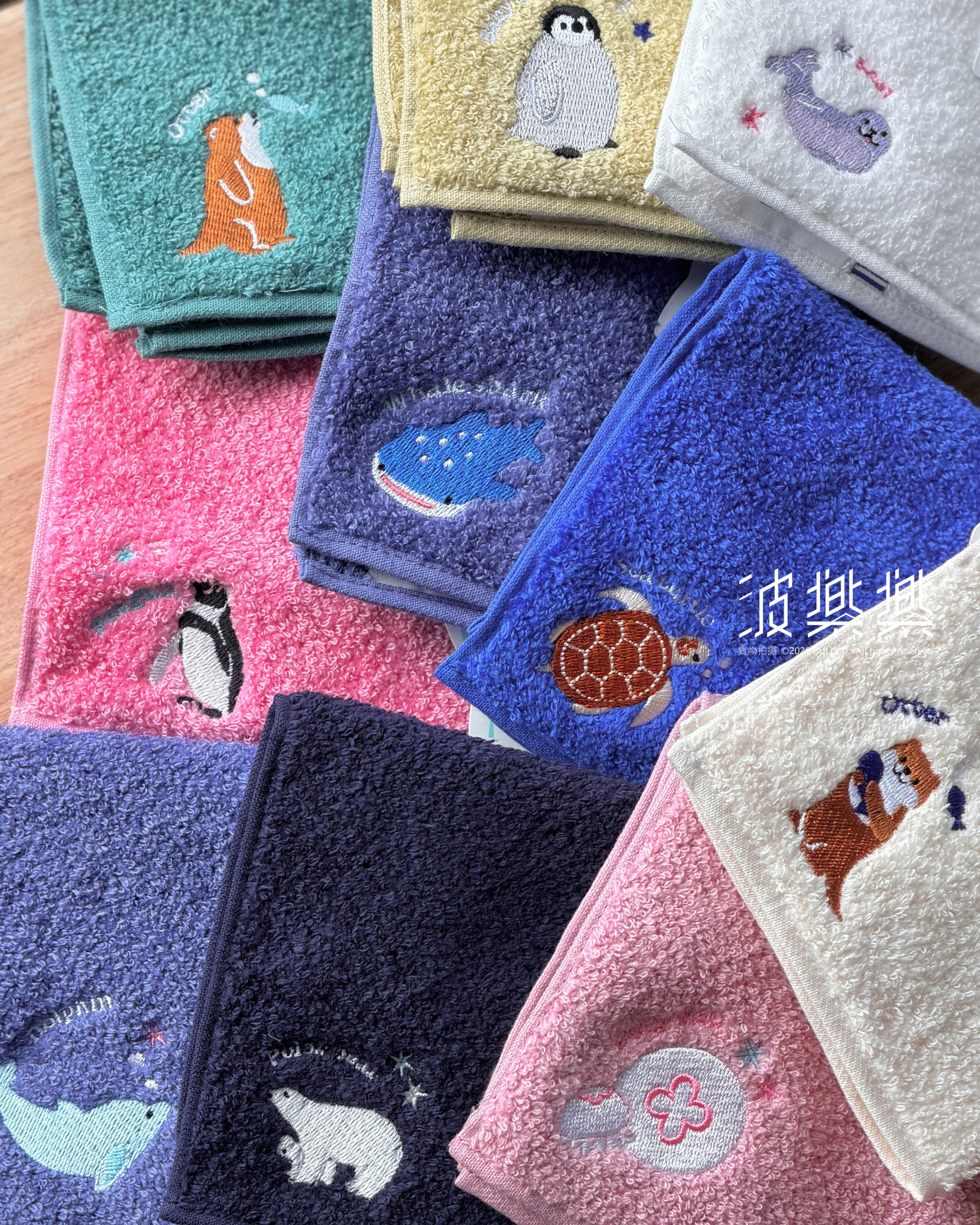 ZOOTTO 可愛動物刺繡 今治毛巾 手帕