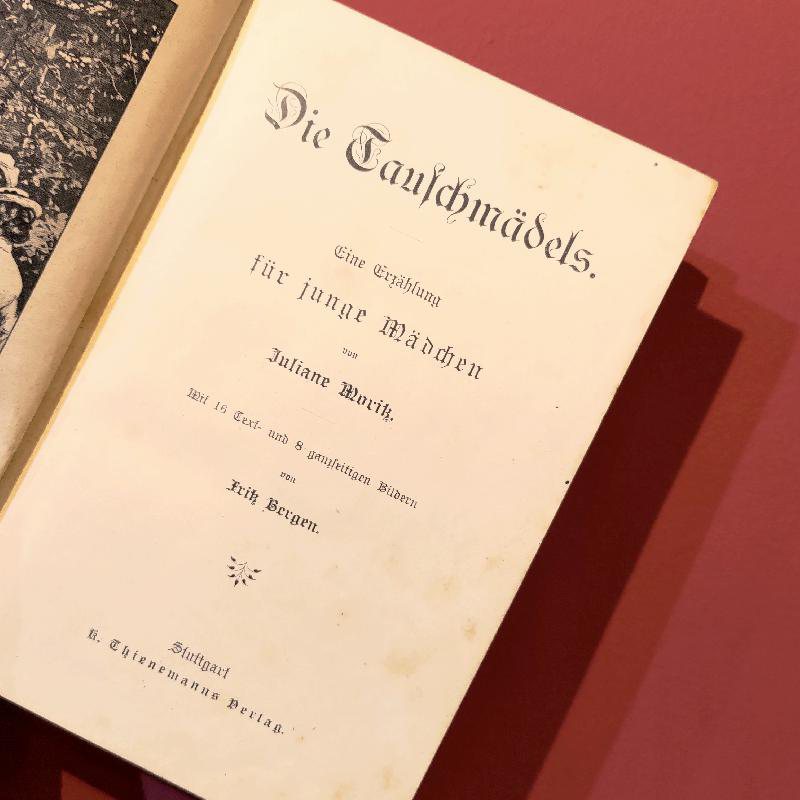 Antique Early 1900s German Novel Book “Die Tauschmädels" by Juliane Moritz (NA0750)