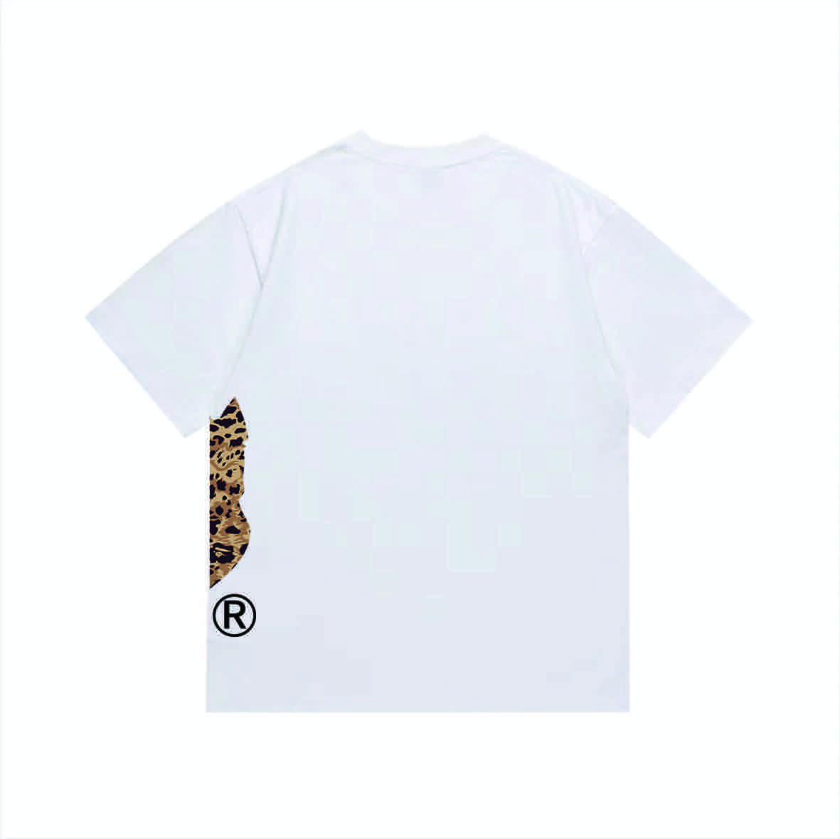Bape Wild Leopard Pattern Ape Head Relaxed Fit Tee