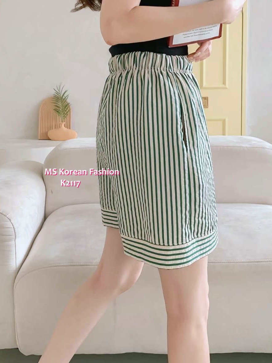 K2117 韓國🇰🇷條紋短褲仔