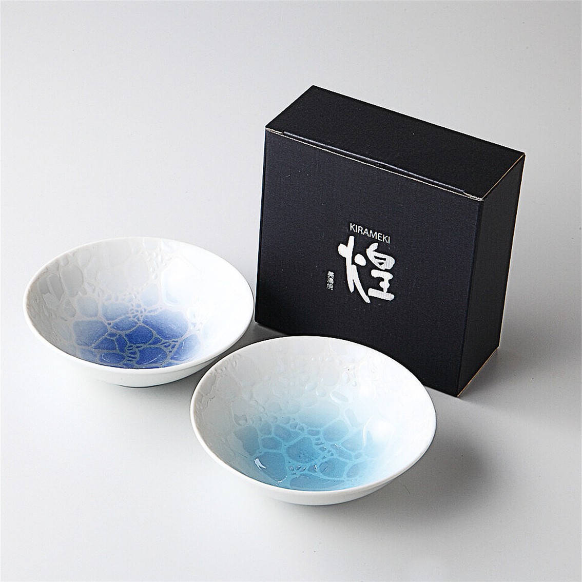 【日本製】美濃燒仲夏海洋甜蜜甜品對碗套裝(連禮盒)