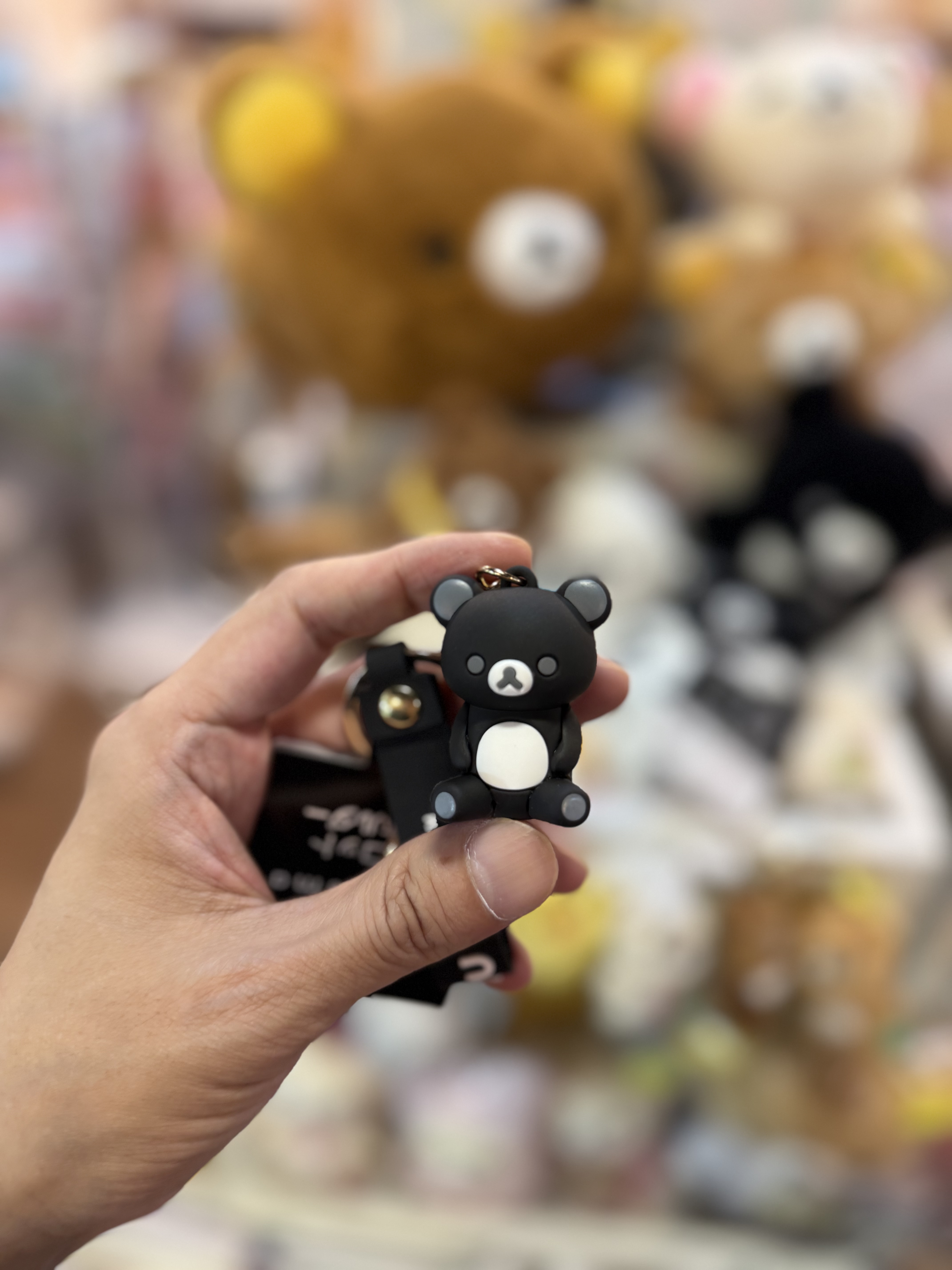 《現貨》全新Rilakkuma 黑白系列 PVC鎖匙扣