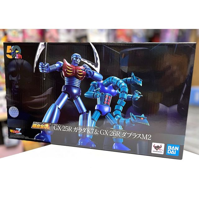 超合金魂ＧＸ25R&amp;ＧＸ26R。 GX-25R Garada K-7 and GX-26R Doubulas M-2 Action Figure Set