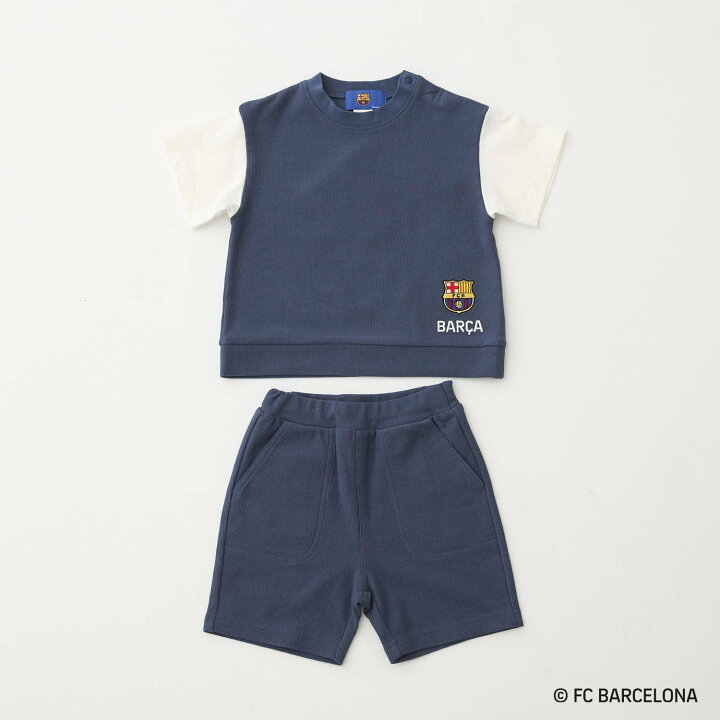 🇯🇵預訂 日本直送🇯🇵Petit Main x 巴塞球隊系列兩色球隊標誌短袖上下套裝