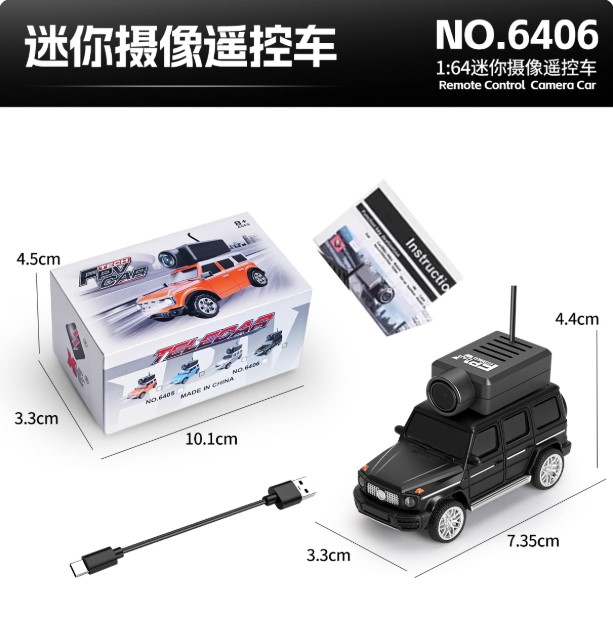 全新 偉力 WLtoys 1:64 6406 迷你 FPV 賓士大G 遙控車 | 2.4Ghz 遙控 | 4輪驅動 | 實時傳送影像