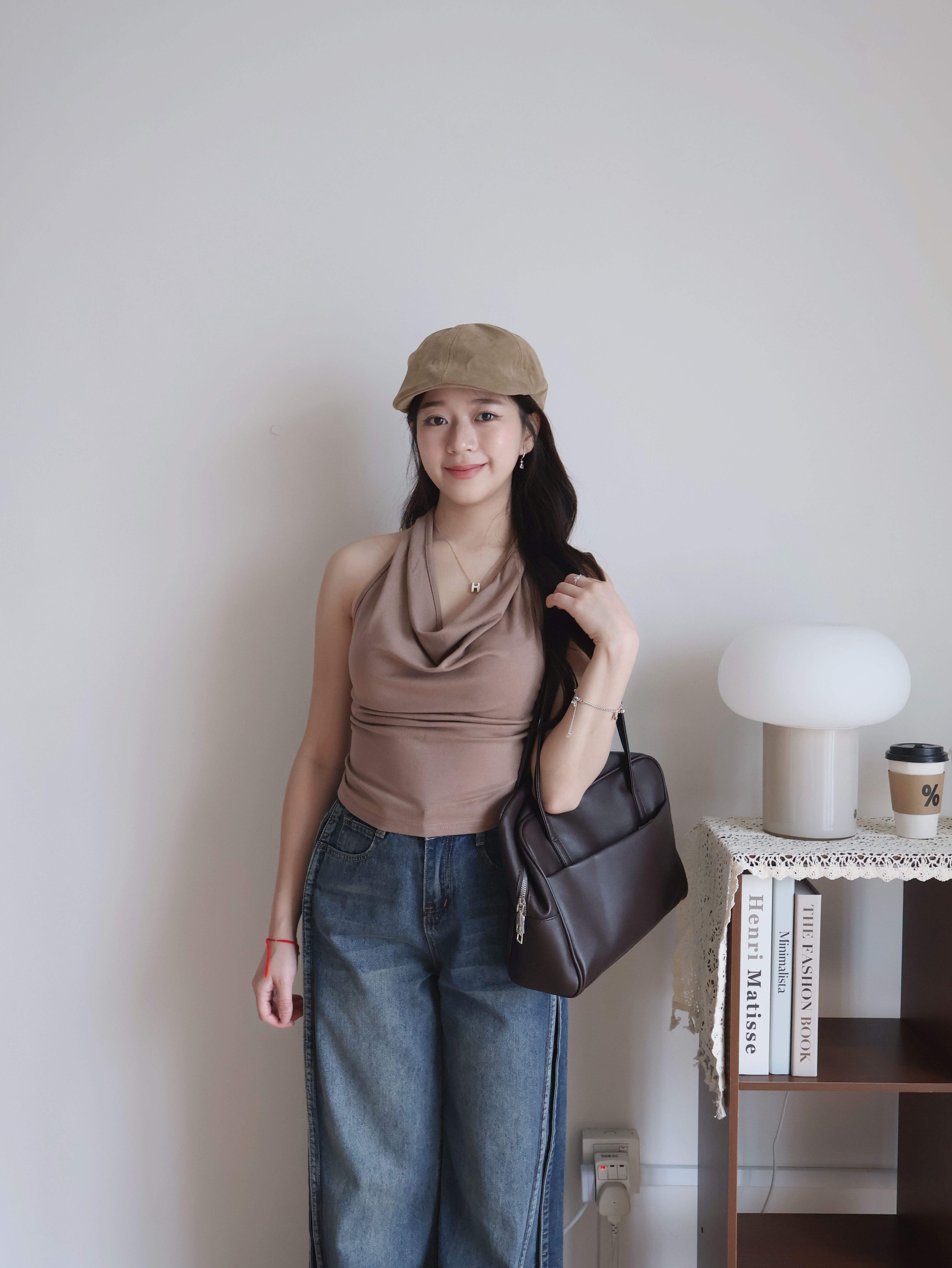 Millie Halter Top | Khaki